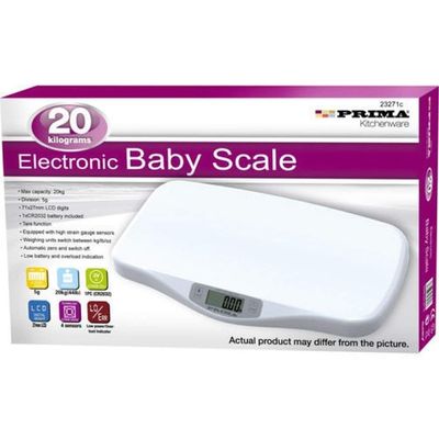 Digital Baby Weighing Scale - Accurate Electronic Measurement up to 20kg, LCD Display, Sleek Design for Precise Infant Weight Monitoring, Ideal for Home Use and Pediatric Clinics