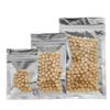 200PCS Clear Front Silver Aluminum Foil Bags, For Home Garden Storage Bags Zip Lock Package Bag Ziplock Plastic Package Bags (Size : 10x17.5cm(hang hole)) view 2