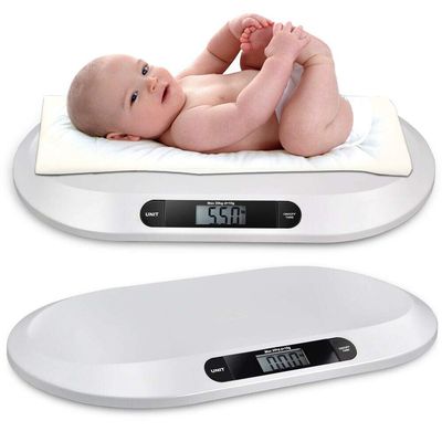 SOLOCJNL Digital Baby Weighing Scale,With Tray, Large Lcd Display, Baby Scale with Tare & Unit Feature,Max 44lb,Automatic Shutdown