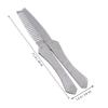 Mipcase Beard Shaping Comb: Hair Comb Beard Shaping Tool Mustache Combing Mens Hair Brush, Foldable Teeth Beard Comb Mustache Brush Template view 2