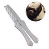 Mipcase Beard Shaping Comb: Hair Comb Beard Shaping Tool Mustache Combing Mens Hair Brush, Foldable Teeth Beard Comb Mustache Brush Template view 3