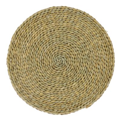 Straw Round Pouf Tatami Cushion Bay Window Pad Floor Mat Straw Tatami Futon Cushion Picnic Futon Cushion Meditation Mat for Home Yoga Picnic Supplies