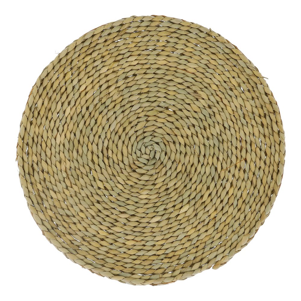 Straw Round Pouf Tatami Cushion Bay Window Pad Floor Mat Straw Tatami Futon Cushion Picnic Futon Cushion Meditation Mat for Home Yoga Picnic Supplies