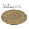 Straw Round Pouf Tatami Cushion Bay Window Pad Floor Mat Straw Tatami Futon Cushion Picnic Futon Cushion Meditation Mat for Home Yoga Picnic Supplies view 2
