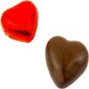 50 Milk Chocolate Hearts  Red Foil Wrapped Valentines Chocolate Hearts Love Heart Chocolates | Wedding Favour Chocolates view 2