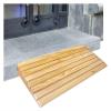 2-6in Rise Wood Threshold Ramp for Home/Front Door/Yard/Doorways, Wheelchairs Walkers Car Motorcycle Entry Steps Transition Ramp, with Anti-Slip Surface (Size : 30.8x30x11cm/12.1x11.8x4.3in) view 1