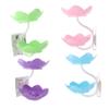 UTHCLO 4pcs Hanging Drain Soap Tray Wall-mounted Soap Holder Double Layer Dish Vacuum Suction Cups Pp Plastic Easy to Use view 1