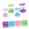UTHCLO 4pcs Hanging Drain Soap Tray Wall-mounted Soap Holder Double Layer Dish Vacuum Suction Cups Pp Plastic Easy to Use view 2