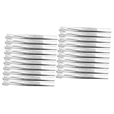 Beavorty 20pcs Stamp Tongs Stainless Steel Stamp Tweezers Philately Tweezers Crafting Tools for Precision Work for Collection and Jewelry Making