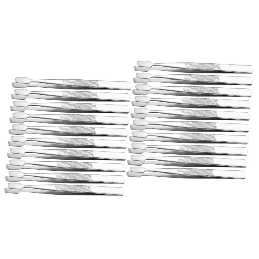 Beavorty 20pcs Stamp Tongs Stainless Steel Stamp Tweezers Philately Tweezers Crafting Tools for Precision Work for Collection and Jewelry Making