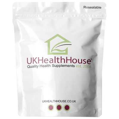 UKHealthHouse Magnesium Glycinate 500mg Supplements as Bisglycinate, Vegan Capsules, High Absorption/Bioavailability - 100mg Elemental Magnesium - UK (500 pack)
