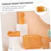 Gatuida Silicone Boys and Girls Finger Toothbrush Boy Girl Bristles Massage Bumps Teething Relief Oral Cleaning Brush for Young view 2