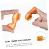 Gatuida Silicone Boys and Girls Finger Toothbrush Boy Girl Bristles Massage Bumps Teething Relief Oral Cleaning Brush for Young view 4