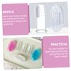 Gatuida Baby Finger Toothbrush 9pcs Set with Silicone Infant Oral Cleaning Brush and Storage Boxes for Newborns Toddlers 0-3 Years Oral Massager and Teeth Cleaner view 4