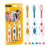PartyKindom Kids Baby Toothbrush 6Pcs Soft Bristles Plastic Handle for Oral Care Bathroom Accessories, 2-5 Years Cartoon Toothbrush Set view 1