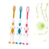 PartyKindom Kids Baby Toothbrush 6Pcs Soft Bristles Plastic Handle for Oral Care Bathroom Accessories, 2-5 Years Cartoon Toothbrush Set view 3