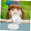 PartyKindom Marble Pattern Lens Case Portable Lens Holder Travel Storage Container White view 3