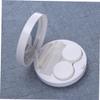PartyKindom Marble Pattern Lens Case Portable Lens Holder Travel Storage Container White view 4