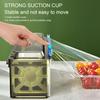 Food Cling Wrap Film Cutter,Wrap Dispenser,Food Wrap Storage Organizer with Slide Cutter,Refillable Cling Film Dispenser with Cutter view 2