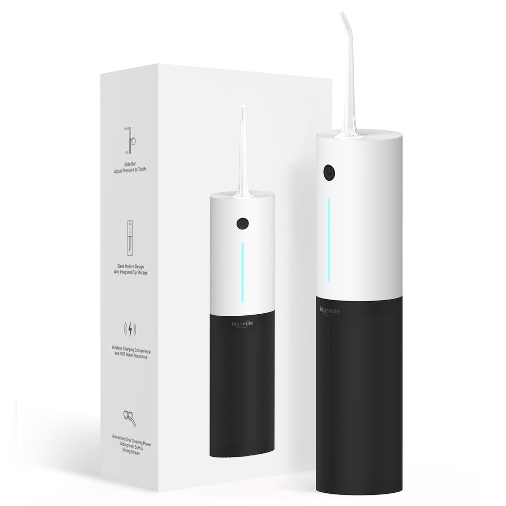 Bigsmile Professional Water Flosser, 3 Modes, Advanced Pressure Control System, 24 Settings, Dental Plaque Removal Tool, Effectively Maintain Oral Cleanliness and Health, Panda