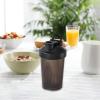 Amagogo Shaker Bottle Milkshake Cup Drink Bottle Multipurpose Mixer Bottle Shaker Cups for Milk Milkshakes Women Men Fitness Travel, Black view 2