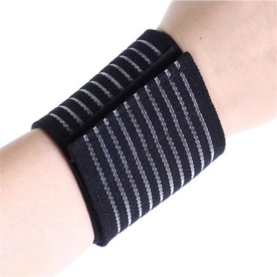 SLEDEZ Fitness Wrist Guards For Men And Women Wrist Guards Short Section Badminton Sports Wrist Guards (Color : Black, Size : 43cm)