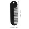 Mipcase Manscape Styling Comb Zinc Alloy Portable Hair Accessory for Beard Care and Styling view 2