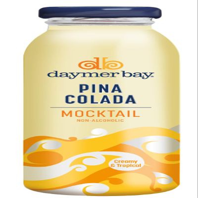 Daymer Bay Non-Alcoholic Pina Colada Mocktail, Mocktail with High Fruit Concentrate & Premium Ingredients, 12 x 250ml
