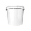 10 Buckets with Lid, 20 L, White, Round, Plastic Bucket, Food-Safe, Airtight and Stable, Empty Bucket with Ergonomic Handle and Lid Suitable for Food, Chemistry, Washing Powder, Adhesives view 3