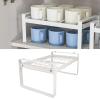 Cabinet Water Bottle Storage Rack, Water Cup Storage Rack Coffee Cup Organizer Stackable Iron Water Bottle Organizer for Kitchen Countertops Fridge view 3