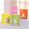 KOMBIUDA 12pcs Easter Themed Bags Kraft Bags Handles for Storing Sweets and Treats for Easter Parties and Celebrations view 3