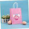 KOMBIUDA 12pcs Easter Themed Bags Kraft Bags Handles for Storing Sweets and Treats for Easter Parties and Celebrations view 4