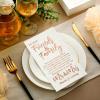 100 Pcs Wedding Napkins Mr & Mrs Dinner Napkins for Reception Disposable Decorative Towels for Wedding Shower Banquet Rehearsal Dinner Decor (Rose Gold) view 1