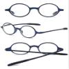 ABETOS Small Round Reading Glasses Retro Vintage Computer Readers for Men Women TR90 Flexible Lightweight Eyeglasses 1.0 1.25 1.5 1.75 2.0 2.25 2.5 2.75 3.0, Dark Blue 2.5 view 3