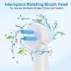 8pcs Interspace Toothbrush Heads, Compatible with Braun Oral B Electric Toothbrushes for Cleaning Crevices, Bridges and Implants. view 2