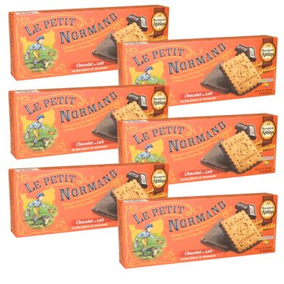 Biscuiterie De L'Abbaye Biscuits Petit Normand Milk Chocolate 150g x 6
