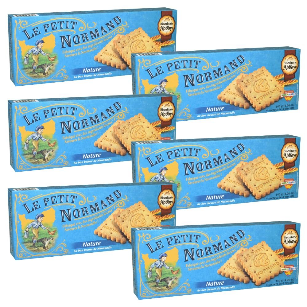 Biscuiterie De L'Abbaye Biscuits Petit Normand 140g x 6