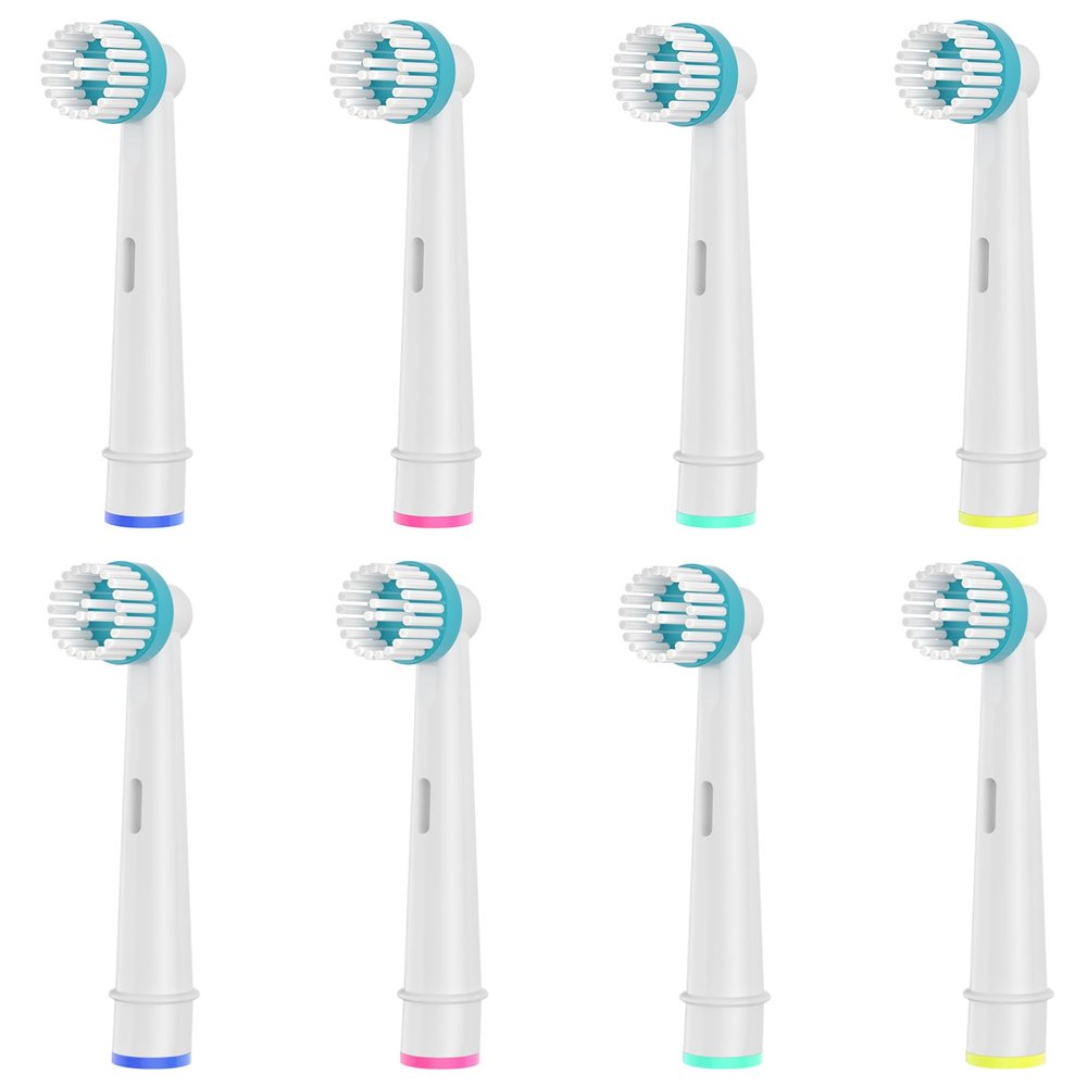 8pcs Ortho Care Toothbrush Heads, Compatible with Braun Oral B Electric Toothbrush for Precise Cleaning Around Braces.