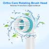 8pcs Ortho Care Toothbrush Heads, Compatible with Braun Oral B Electric Toothbrush for Precise Cleaning Around Braces. view 2