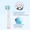 8pcs Ortho Care Toothbrush Heads, Compatible with Braun Oral B Electric Toothbrush for Precise Cleaning Around Braces. view 4
