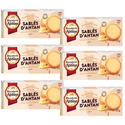 Biscuiterie De L'Abbaye Biscuits Sables d'Antan 175g x 6