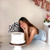 18 Official Adulthood Cake Topper, Cheers to 18 Years/Time to Adult Cake Decor for Boy Girl, Happy 18th Birthday Party Decoration Supplies, Black Glitter view 3