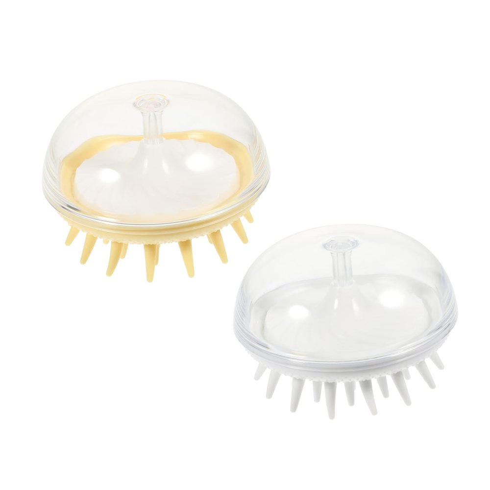 SKISUNO 2pcs Portable Scalp Brushes for Gentle and Exfoliating Hair Care Tools for All Ages Relaxing Massage and Dead Skin Removal Design