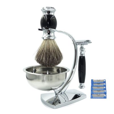 Holder Practical Luxury Brush Standsmen's Double Edge Gift Setsoap Bowl Badger Hair Brush Stand Holder Shaving Kit/900