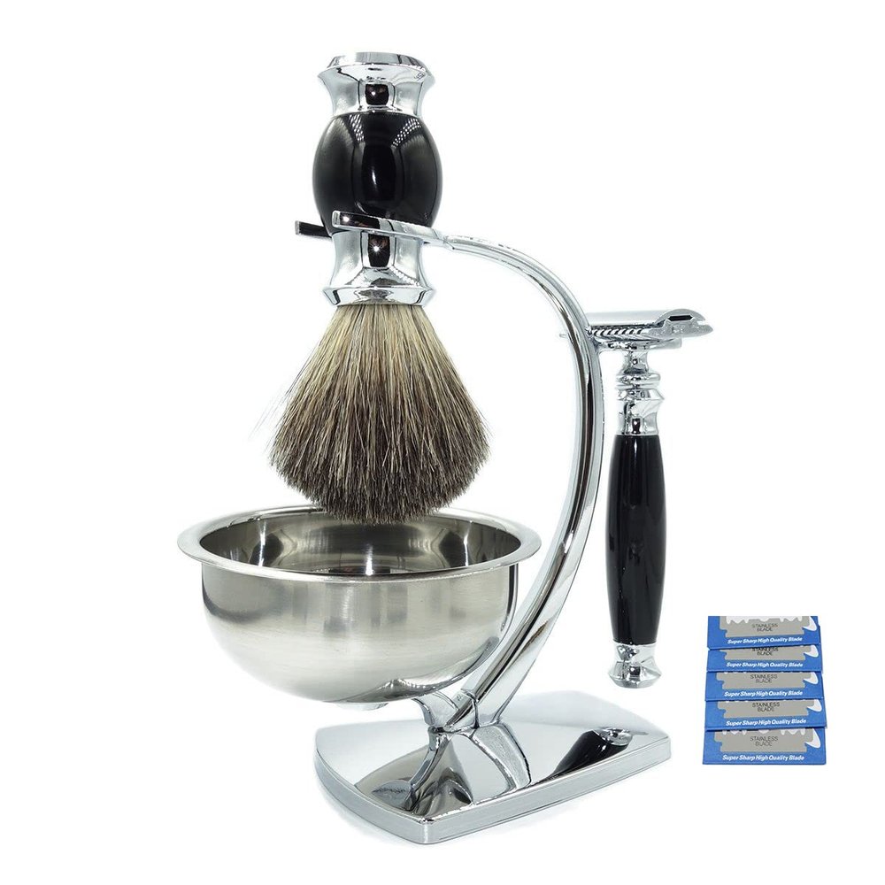 Holder Practical Luxury Brush Standsmen's Double Edge Gift Setsoap Bowl Badger Hair Brush Stand Holder Shaving Kit/900