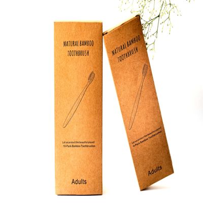 Home By AV Bamboo Vegan Friendly Biodegradable and Sustainable Tootbrush (Pack of 10)
