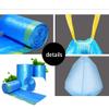 100Pcs Blue Extra Strong Refuse Sacks with Tie Tap Heavy Duty Drawstring Bin Liners Anti-Drip Bin Bags for Commercial, Household view 3