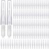 BBTO 100 Pcs Braces Dental Brush Flosser for Cleaner Interdental Brush Toothpick Tooth Flossing Head Oral Dental Toothpick Cleaners Cleaning Tool(White) view 1