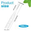 BBTO 100 Pcs Braces Dental Brush Flosser for Cleaner Interdental Brush Toothpick Tooth Flossing Head Oral Dental Toothpick Cleaners Cleaning Tool(White) view 2