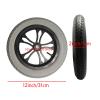 12 Inch Replacement Wheelchair Rear Wheels, 310X50-203 Inflatable Rubber Tire with 1/2" (12mm) Bearing for Most Electric Wheelchairs (1 Pair) view 3